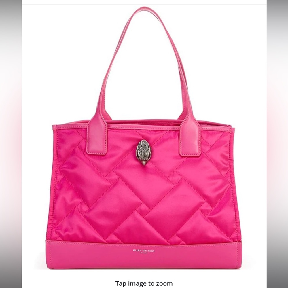 Kurt Geiger Hot Pink Quilted Tote Bag
